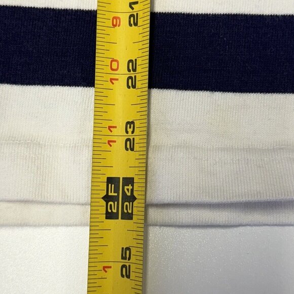 Gant Rugger Long Sleeve Rugby Shirt Mens Medium White Striped Collared VTG USA - Picture 13 of 14